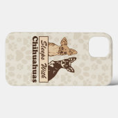 Sleeps With Chihuahuas Humor Case-Mate iPhone Case (Back (Horizontal))