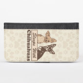 Sleeps With Chihuahuas iPhone Wallet Case (Front (Horizontal))