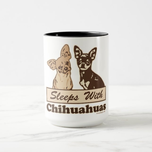 Sleeps With Chihuahuas Mug (Center)