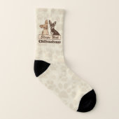 Sleeps With Chihuahuas Socks (Left Inside)