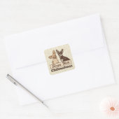 Sleeps With Chihuahuas Square Sticker (Envelope)