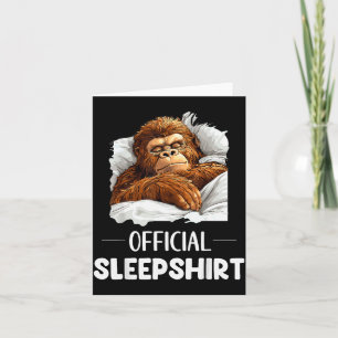 Sleepshirt Sleeng Bigfoot Sasquatch Lovers Pajama Card