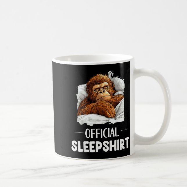Sleepshirt Sleeng Bigfoot Sasquatch Lovers Pajama  Coffee Mug (Right)