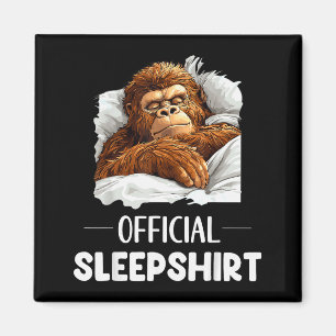 Sleepshirt Sleeng Bigfoot Sasquatch Lovers Pajama Magnet