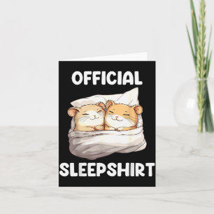 Sleepshirt Sleeng Hamster Animal Lovers Pajama Card