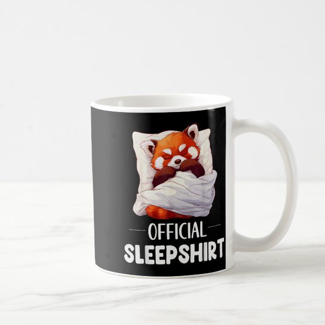 Sleepshirt Sleeng Red Panda Animal Lovers Pajama  Coffee Mug (Right)