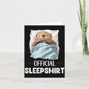 Sleepshirt Sleeng Sea Otter Animal Lovers Pajama Card