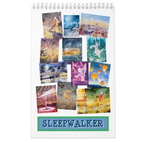 Sleepwalker Schlafwandler Lunatyk  Calendar