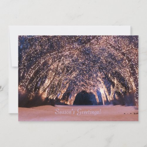 Sleepwalker Wood Night Flat Christmas Card