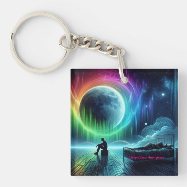 Sleepwalkers Anonymous Acrylic Keychain (Front)