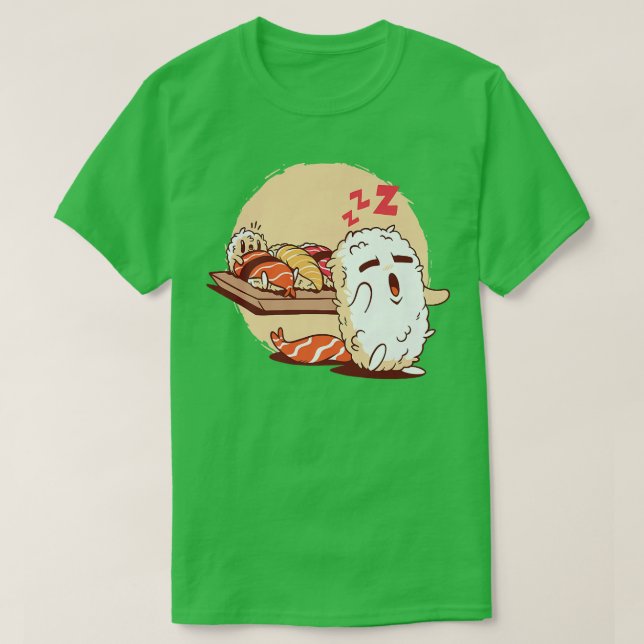 Sleepwalking Sushi Japan Otaku Anime Kawaii  T-Shirt (Design Front)