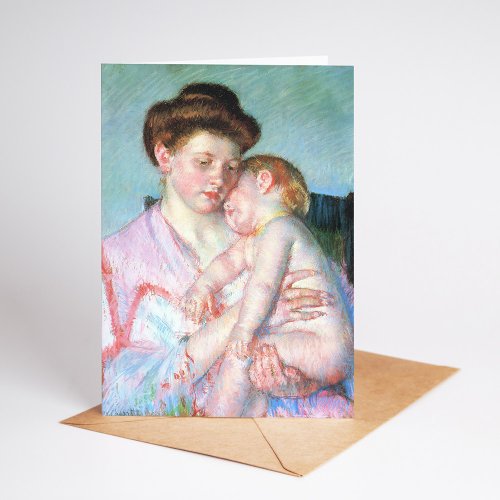 Sleepy Baby  Mary Cassatt Card