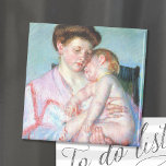 Sleepy Baby | Mary Cassatt Magnet<br><div class="desc">Sleepy Baby (1910) by American impressionist artist Mary Cassatt. Original artwork is a pastel portrait of a mother holding her sleeping baby. 

Use the design tools to add custom text or personalize the image.</div>