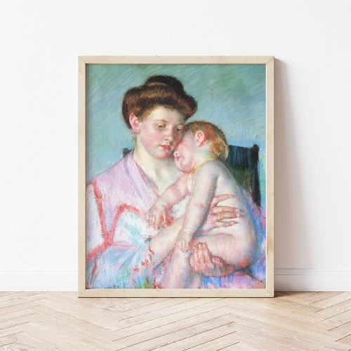 Sleepy Baby  Mary Cassatt Poster