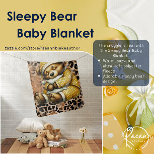 Sleepy Bear Baby Blanket