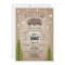 Sleepy Bear Cub  Mountains Baby Shower Invitation
