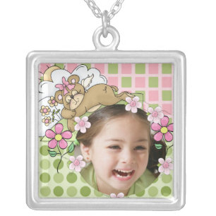 Sleepy Bear Customized Add Photo Necklace