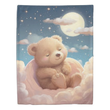 Sleepy Bear Hug Duvet Cover for children