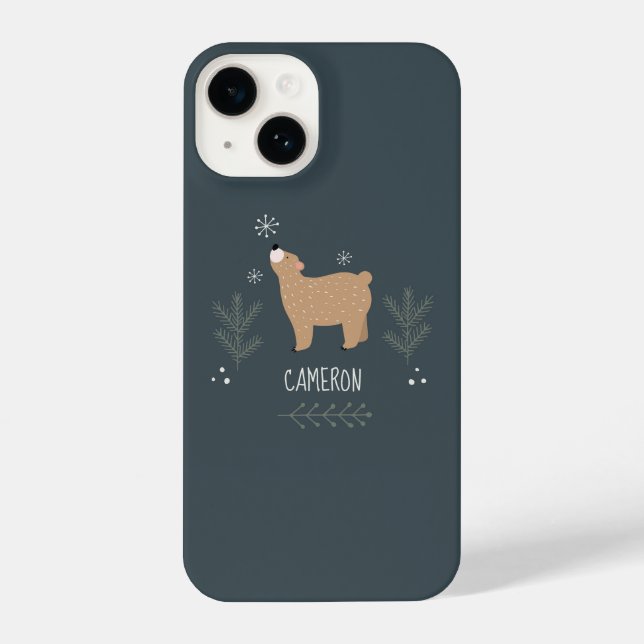 Sleepy Bear iPhone Case (Back)