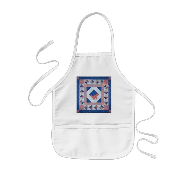 Sleepy Bear Quilt Paint Smock Kids' Apron (Front)