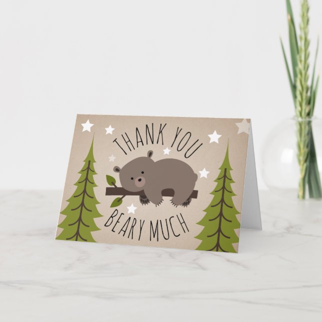 Sleepy Bear Thank You Stars (Front)