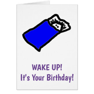 Sleepy Birthday Card