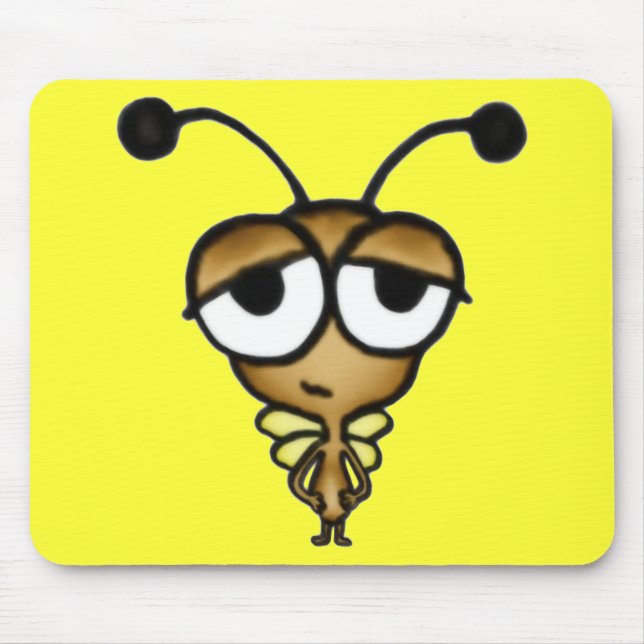 Sleepy Bug Mouse Pad (Front)
