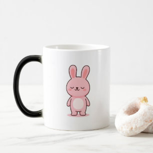 Sleepy Bunny Minimal Kawaii Style Color Morph Mug