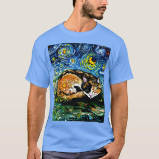 Sleepy Calico Night T-Shirt