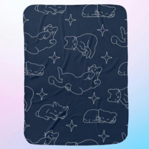 Sleepy Cat Baby Blanket – Cozy Cat