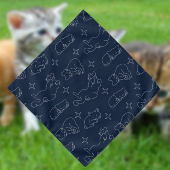 Sleepy Cat Bandana – Cozy Nap-Lover Cat Pattern (Creator Uploaded)