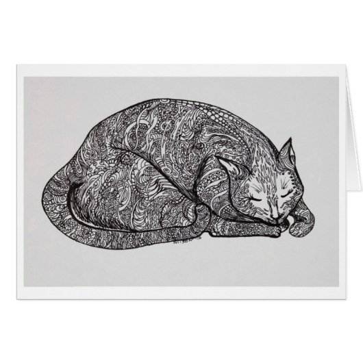sleepy cat cards (Front Horizontal)