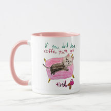 Sleepy Cat Coffee Humor Mug – Cute Tired Kitty mug