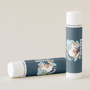 Sleepy Cat Hugging Star – Purrfect Dreams Cute Cat Lip Balm
