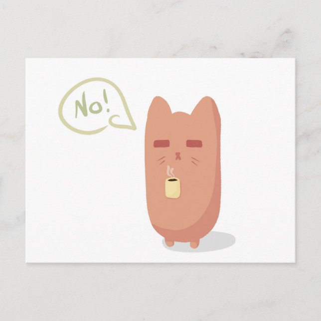 Sleepy Cat Postcard (Front)