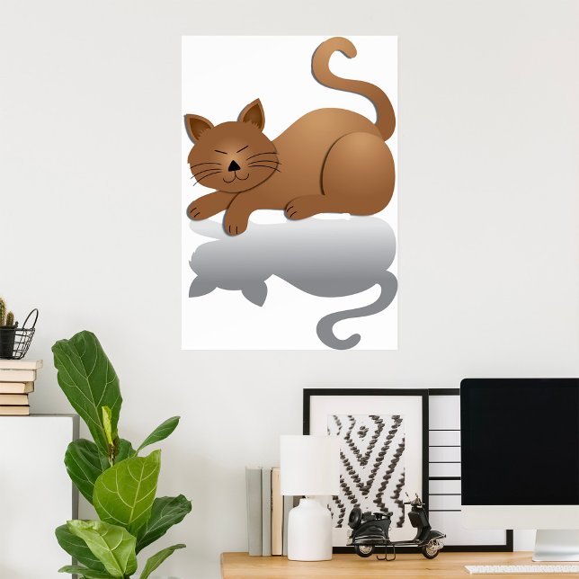 Sleepy Cat Poster (Creator Uploaded)