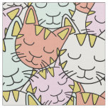 Sleepy Cats Pattern fabric