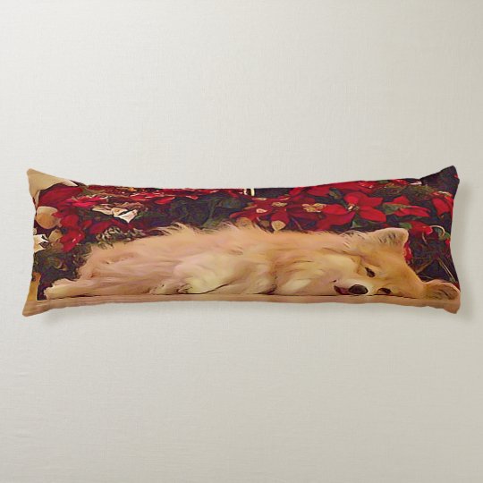 corgi christmas pillow