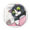 Sleepy Companion - Cat Magnet