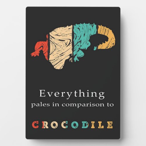 Sleepy Crocodile Plaque