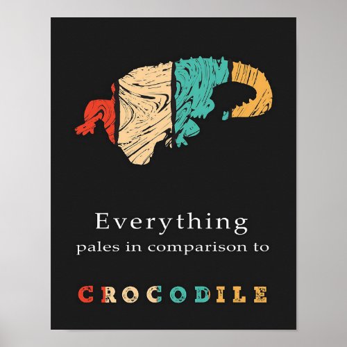 Sleepy Crocodile Poster