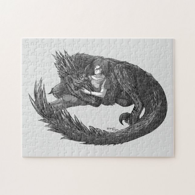 Sleepy Dinosaur Jigsaw Puzzle (Horizontal)