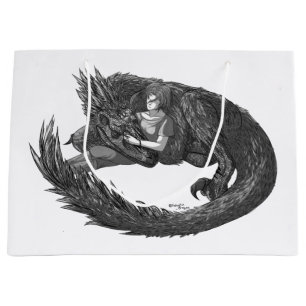 Sleepy Dinosaur Large Gift Bag