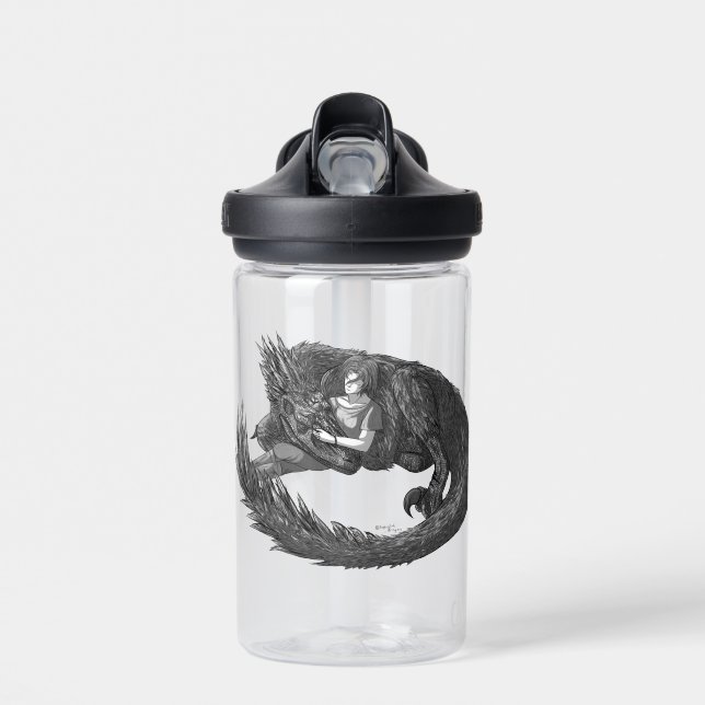 Sleepy Dinosaur Water Bottle (Front)