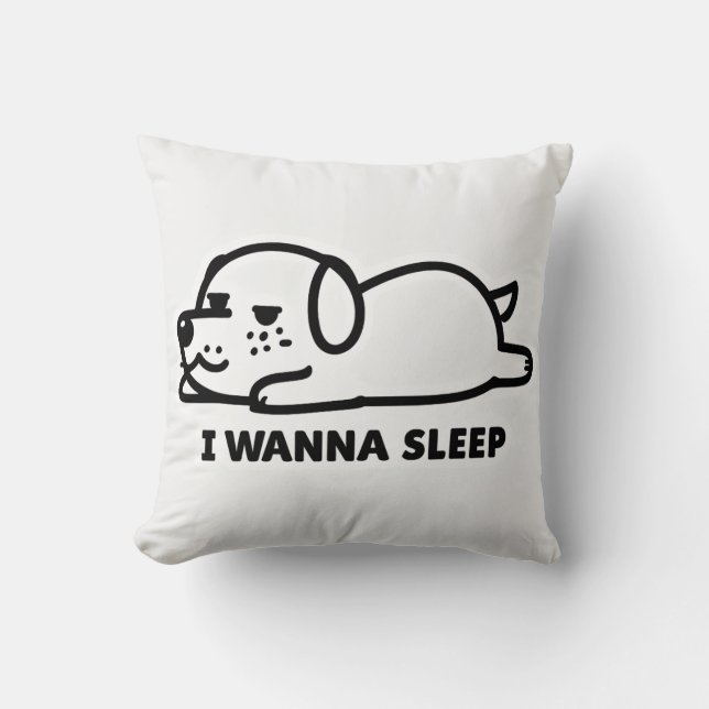 sleepy dog cushion (Front)