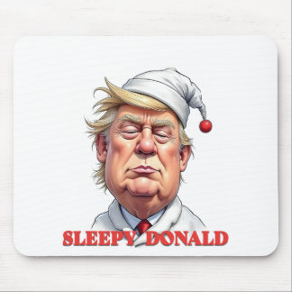Sleepy Donald – A Subtle Political Caricature Mouse Pad