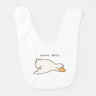 Sleepy Duck Baby Bib