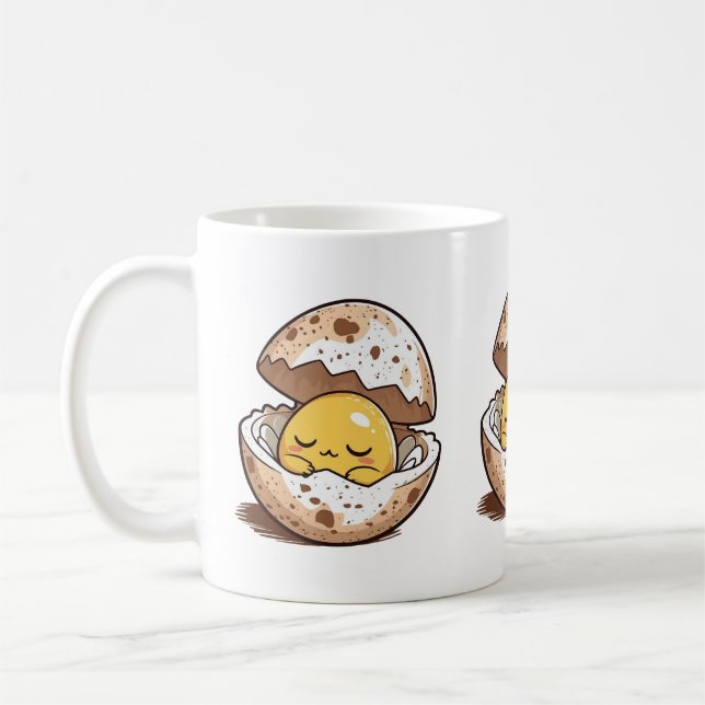 Sleepy Egg Yolk Mug (Left)