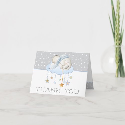 Sleepy Elephant Baby Shower Thank You Cards