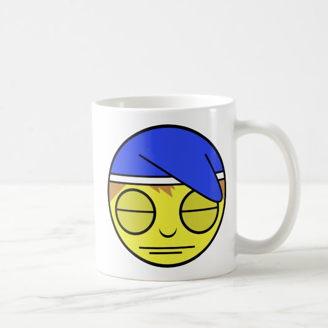 Sleepy Face Coffee Mug (Right)